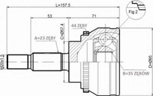 Statim C.351 - Шарнирный комплект, ШРУС, приводной вал autosila-amz.com