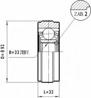 Statim CW.050 - Шарнирный комплект, ШРУС, приводной вал autosila-amz.com