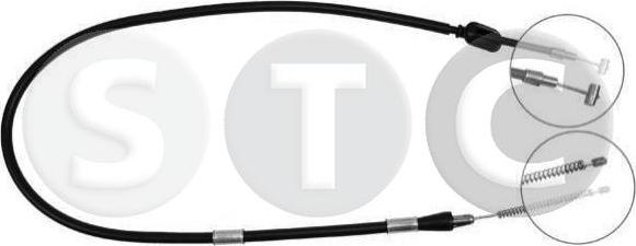 STC T480406 - Тросик, cтояночный тормоз autosila-amz.com