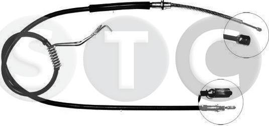 STC T480090 - Тросик, cтояночный тормоз autosila-amz.com