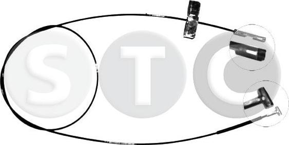 STC T480079 - Тросик, cтояночный тормоз autosila-amz.com