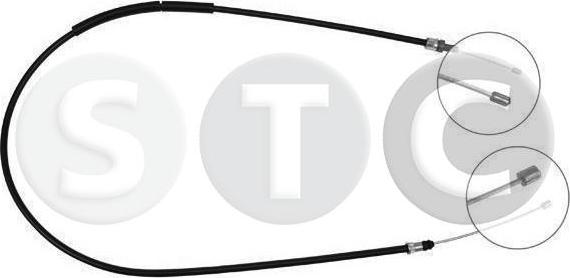 STC T480809 - Тросик, cтояночный тормоз autosila-amz.com