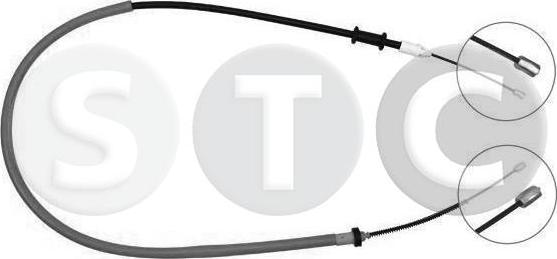 STC T480334 - Тросик, cтояночный тормоз autosila-amz.com