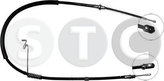 STC T480223 - Тросик, cтояночный тормоз autosila-amz.com