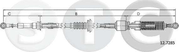 STC T480739 - Трос, наконечник, ступенчатая коробка передач autosila-amz.com