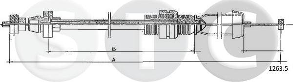 STC T481472 - Тросик газа autosila-amz.com