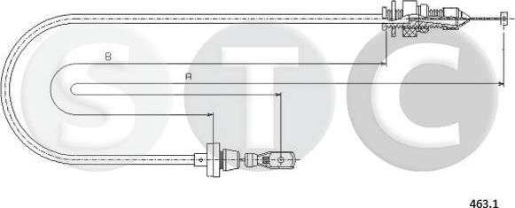 STC T481532 - Тросик газа autosila-amz.com