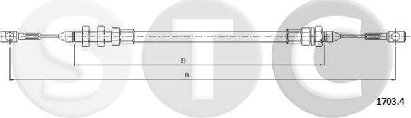 STC T481524 - Тросик газа autosila-amz.com