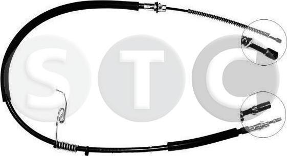 STC T481814 - Тросик, cтояночный тормоз autosila-amz.com