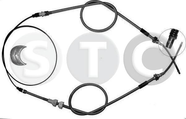 STC T481750 - Тросик, cтояночный тормоз autosila-amz.com
