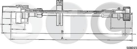 STC T481730 - Тросик спидометра autosila-amz.com