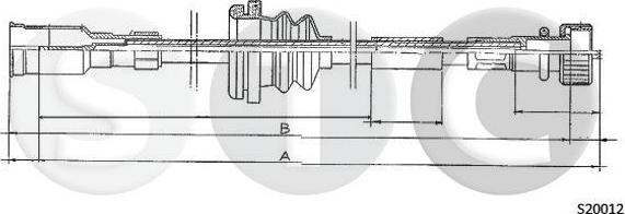 STC T482432 - Тросик спидометра autosila-amz.com