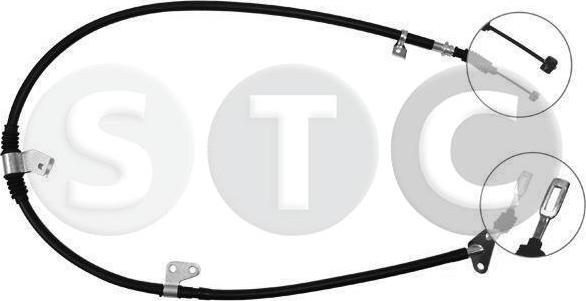 STC T482190 - Тросик, cтояночный тормоз autosila-amz.com