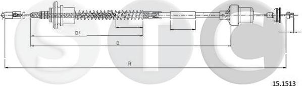 STC T482148 - Трос, управление сцеплением autosila-amz.com