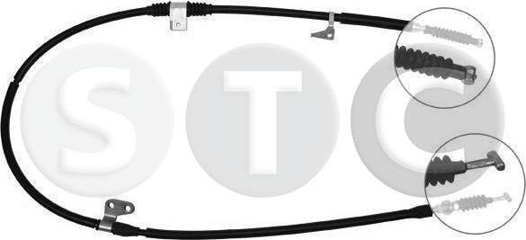 STC T482186 - Тросик, cтояночный тормоз autosila-amz.com
