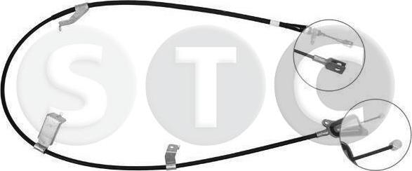 STC T482361 - Тросик, cтояночный тормоз autosila-amz.com