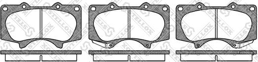 Stellox 999 000-SX - Тормозные колодки, дисковые, комплект autosila-amz.com