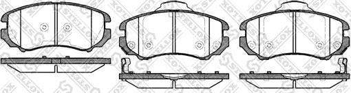 Stellox 964 002BL-SX - Тормозные колодки, дисковые, комплект autosila-amz.com