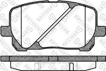 Stellox 965 000B-SX - Тормозные колодки, дисковые, комплект autosila-amz.com