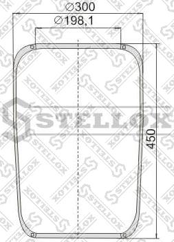 Stellox 90-07270-SX - Кожух пневматической рессоры autosila-amz.com