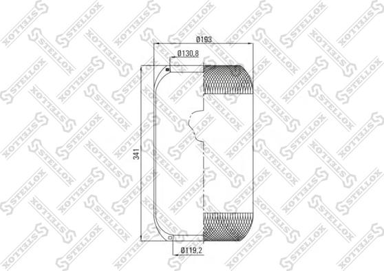 Stellox 90-36340-SX - Кожух пневматической рессоры autosila-amz.com