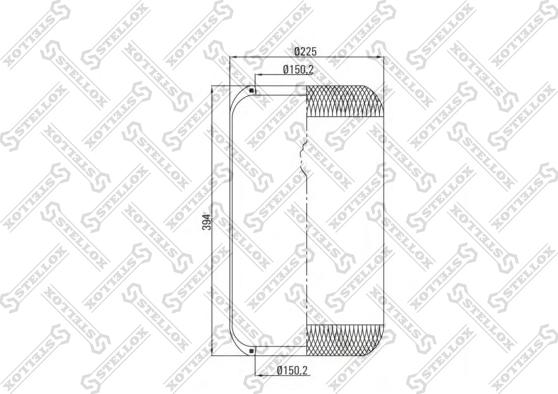 Stellox 90-36339-SX - Кожух пневматической рессоры autosila-amz.com