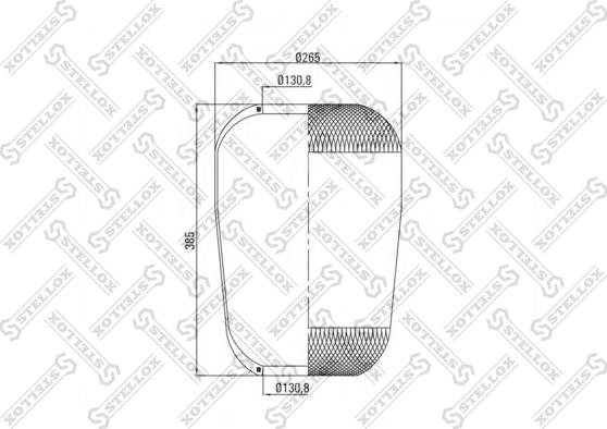 Stellox 90-36335-SX - Кожух пневматической рессоры autosila-amz.com