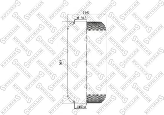 Stellox 90-36323-SX - Кожух пневматической рессоры autosila-amz.com