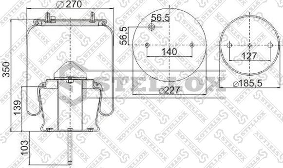 Stellox 90-30304-SX - Кожух пневматической рессоры autosila-amz.com