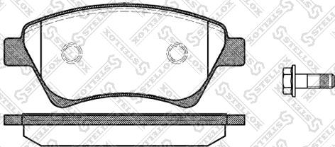 Stellox 987 000BL-SX - Тормозные колодки, дисковые, комплект autosila-amz.com