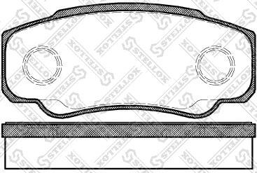 Stellox 972 000L-SX - Тормозные колодки, дисковые, комплект autosila-amz.com