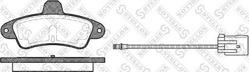 Stellox 444 002-SX - Тормозные колодки, дисковые, комплект autosila-amz.com