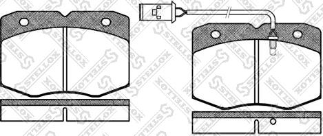 Stellox 446 002-SX - Тормозные колодки, дисковые, комплект autosila-amz.com