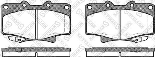 Stellox 440 004-SX - Тормозные колодки, дисковые, комплект autosila-amz.com