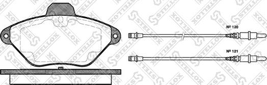 Stellox 450 004B-SX - Тормозные колодки, дисковые, комплект autosila-amz.com