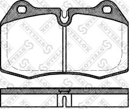 Stellox 452 000-SX - Тормозные колодки, дисковые, комплект autosila-amz.com