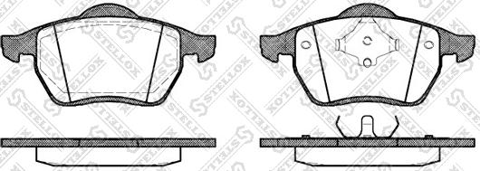 Stellox 401 000B-SX - Тормозные колодки, дисковые, комплект autosila-amz.com