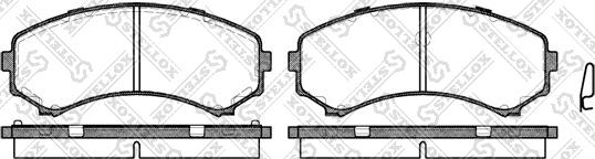 Stellox 407 000-SX - Тормозные колодки, дисковые, комплект autosila-amz.com