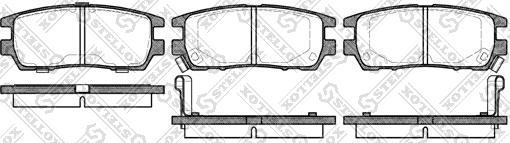 Stellox 416 002B-SX - Тормозные колодки, дисковые, комплект autosila-amz.com