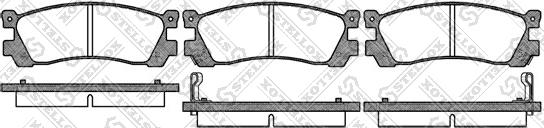 Stellox 410 002-SX - Тормозные колодки, дисковые, комплект autosila-amz.com