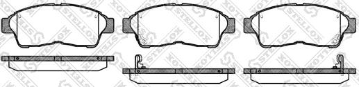 Stellox 413 002B-SX - Тормозные колодки, дисковые, комплект autosila-amz.com