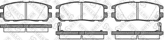 Stellox 437 002B-SX - Тормозные колодки, дисковые, комплект autosila-amz.com