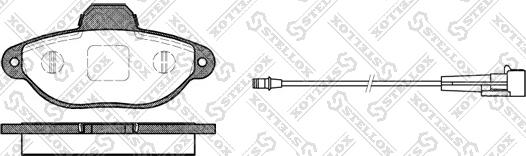 Stellox 425 001B-SX - Тормозные колодки, дисковые, комплект autosila-amz.com