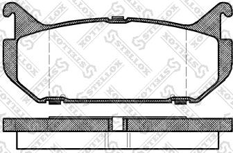 Stellox 427 000-SX - Тормозные колодки, дисковые, комплект autosila-amz.com