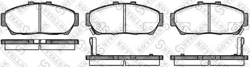 Stellox 475 002B-SX - Тормозные колодки, дисковые, комплект autosila-amz.com