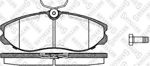 Stellox 473 000B-SX - Тормозные колодки, дисковые, комплект autosila-amz.com