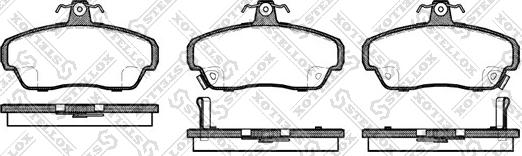 Stellox 501 002B-SX - Тормозные колодки, дисковые, комплект autosila-amz.com