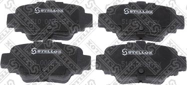 Stellox 510 000B-SX - Тормозные колодки, дисковые, комплект autosila-amz.com
