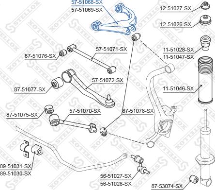 Stellox 57-51068-SX - Рычаг подвески колеса autosila-amz.com