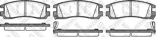 Stellox 577 022B-SX - Тормозные колодки, дисковые, комплект autosila-amz.com